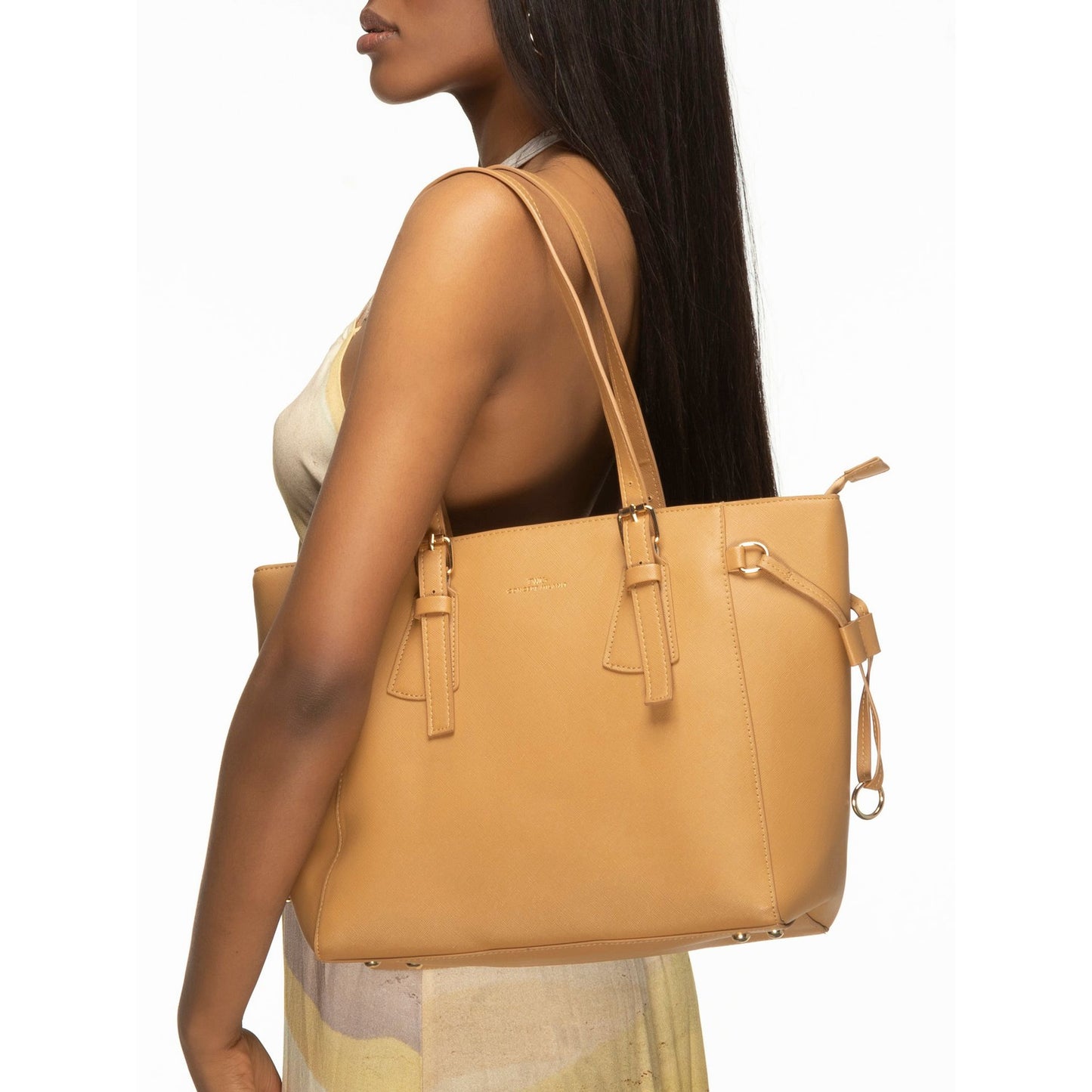 Sac Porté Épaule en Cuir Synthétique pour Femme