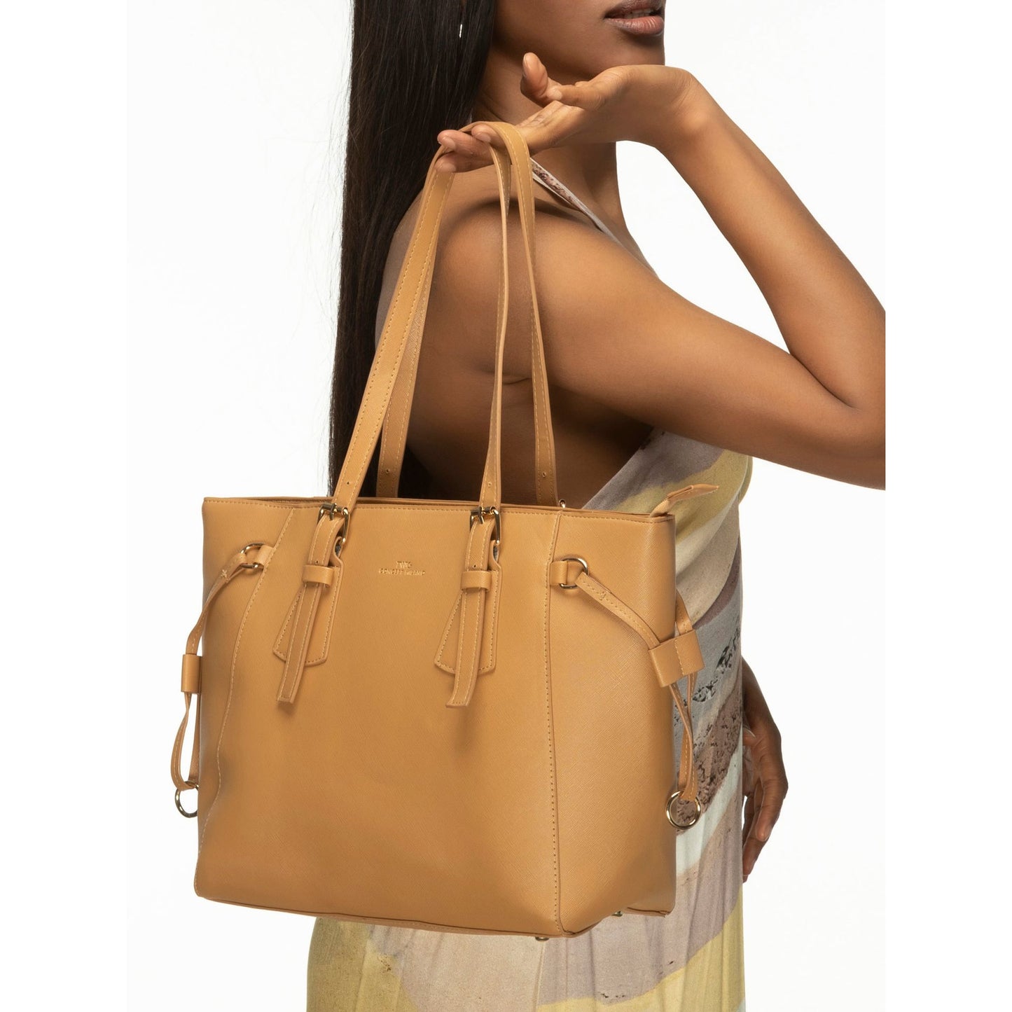 Sac Porté Épaule en Cuir Synthétique pour Femme
